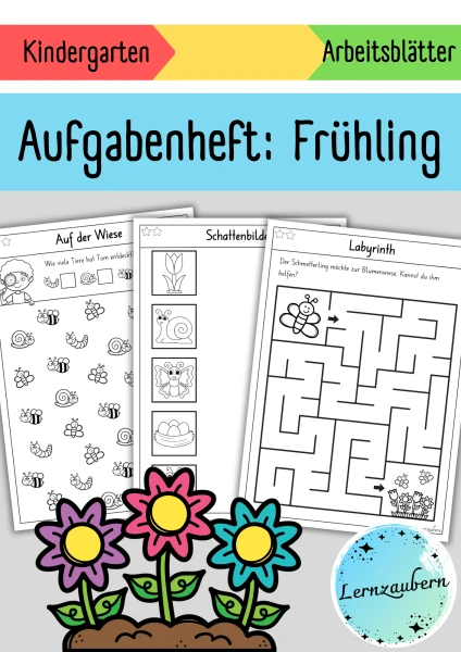Aufgabenheft Frühling (Kindergarten)