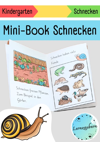 Mini-Book Schnecken