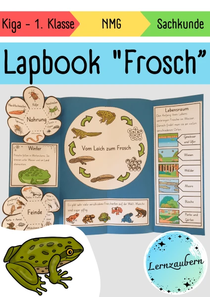 Lapbook für den Kindergarten: Der Frosch