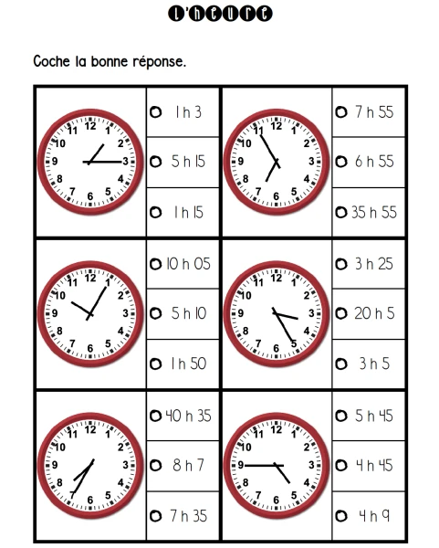 Les heures