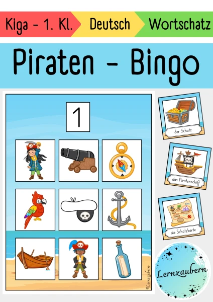 Bilderbingo: Piraten