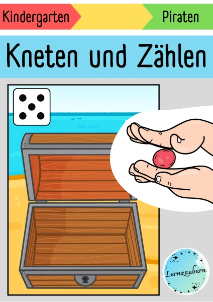 Kneten und Zählen: Piraten