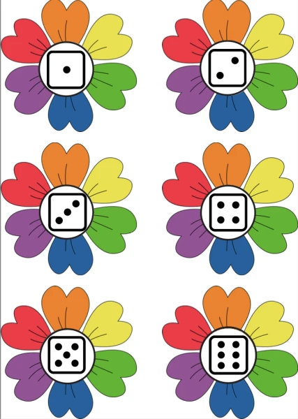 Blumen-Würfel