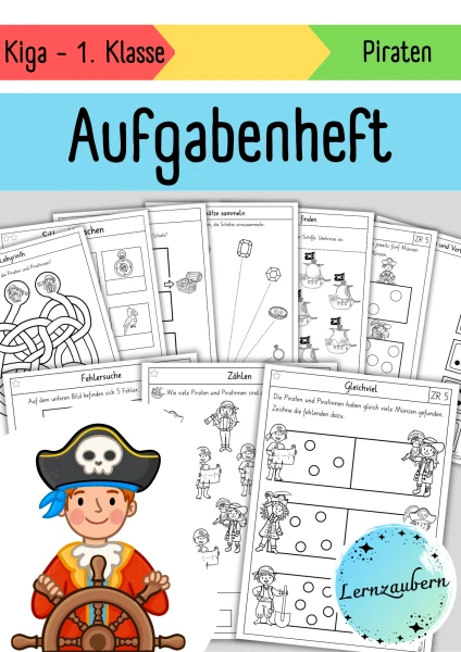 Aufgabenheft Piraten (Kindergarten)
