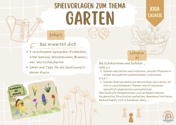 Modèles de jeu Jardin de légumes et de fleurs