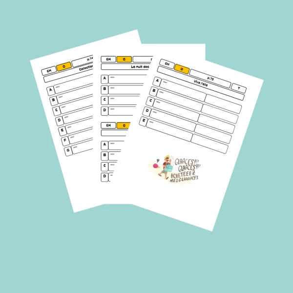 6P - Fiches réponses - ESPER 6P Opérations - Additions et soustractions - AV1