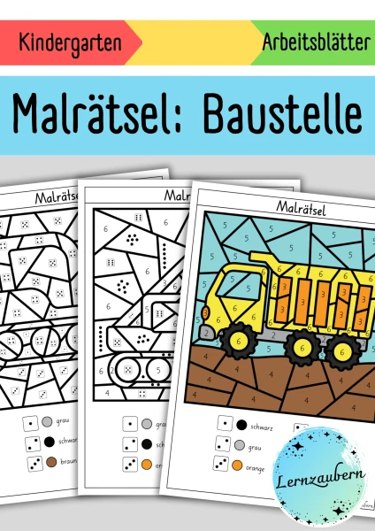 Malen nach Zahlen: Baustelle