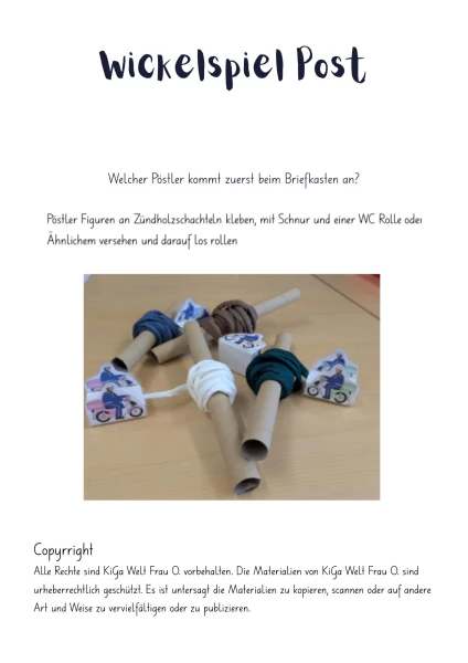 Wickelspiel Post