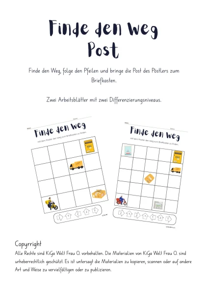Finde den Weg Post