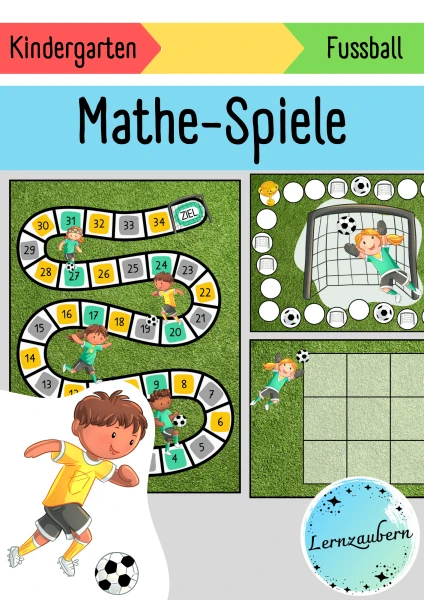 Mathe-Spiele: Fussball (Kindergarten)