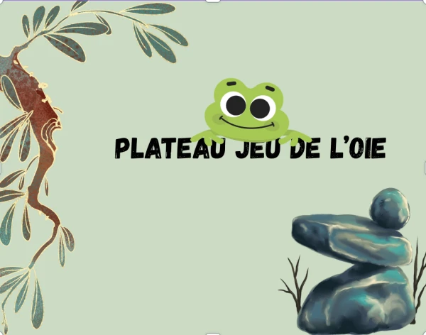 plateau jeu de l'oie vierge