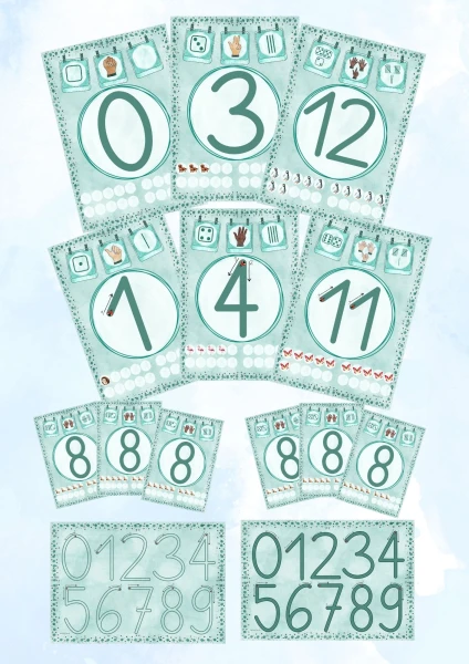 Zahlenplakate 0-20