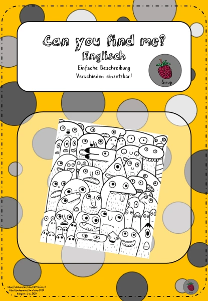 Can you find me? Monster-Edition