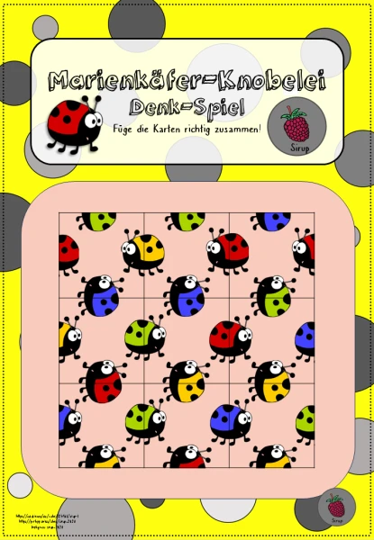 Marienkäfer-Knobelei Denk-Spiel
