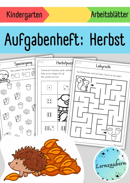Aufgabenheft Herbst (Kindergarten)
