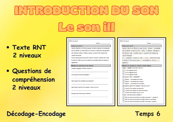 Introduction Le son ill Décodage - Encodage temps 6