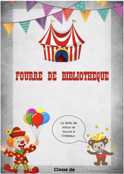 Affichage fourre bibliothèque - Cirque