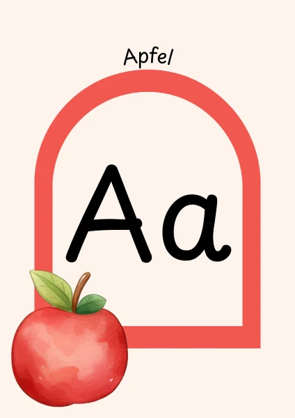 Alphabet Früchte und Gemüse