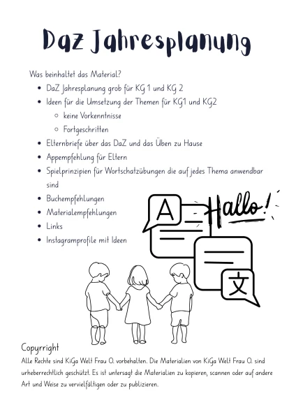 DaZ Jahresplanung