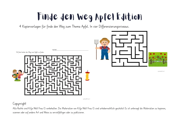Finde den Weg Apfel Edition
