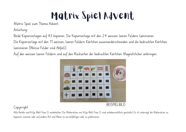 Matrix Spiel Advent