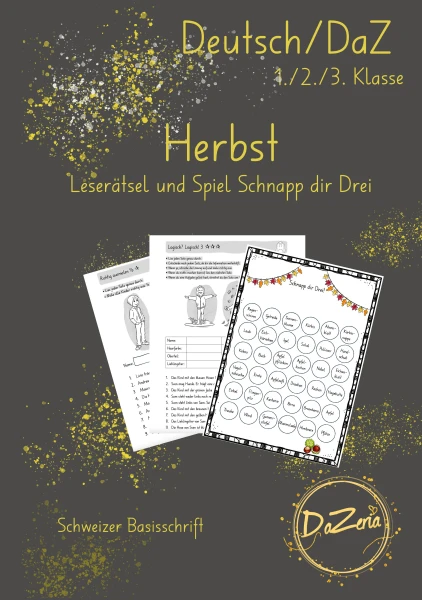 Lesen und Verstehen & Spiel Wortschatz Herbst