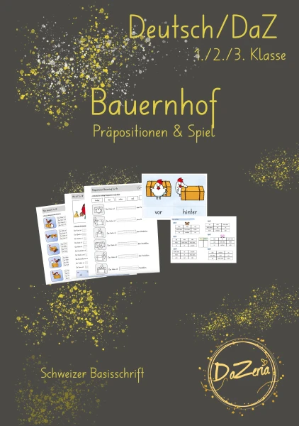 Präpositionen Bauernhof