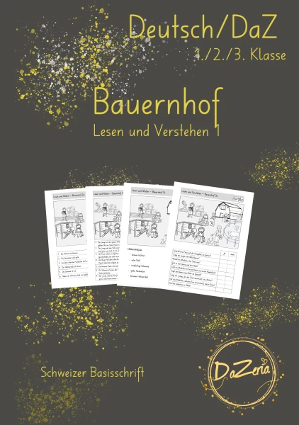 Lesen und malen Bauernhof