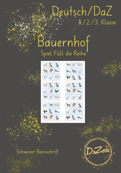 Füll die Reihe - Bauernhof