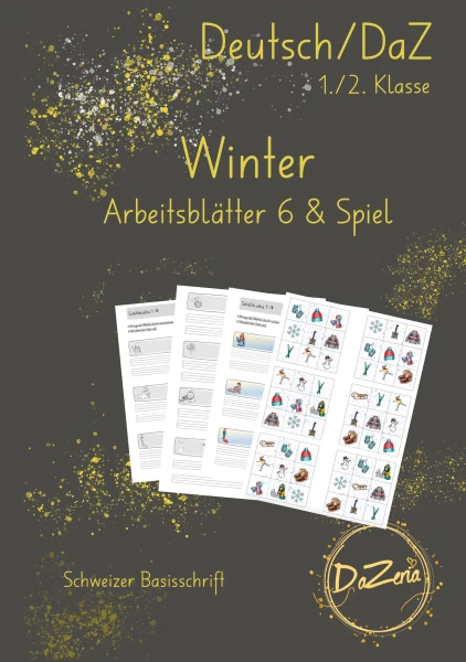 Winter - Schüttelsätze & Spiel Füll die Reihe
