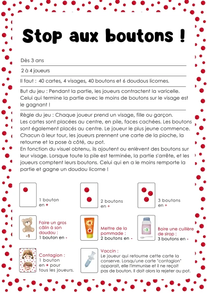 Jeu de cartes : Stop Aux Boutons !