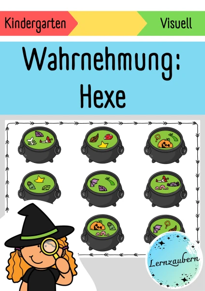 Visuelle Wahrnehmung: Hexe / Halloween