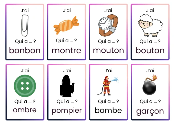 J'ai, qui a - son ON OM