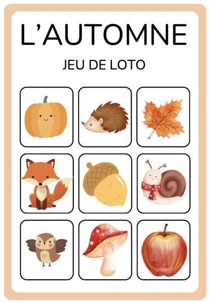 loto d'automne