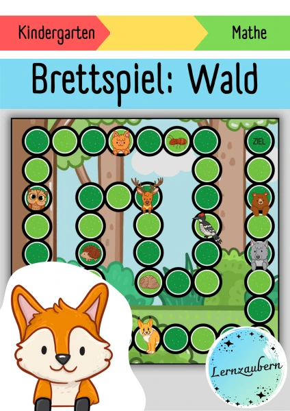 Brettspiel Wald: Zählen und Vergleichen