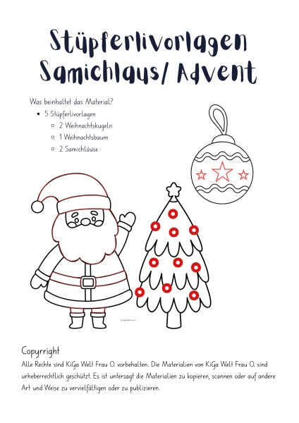 Stüpferlivorlagen Advent