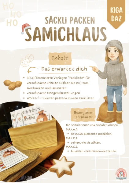 Liste de colisage du sac de Saint-Nicolas