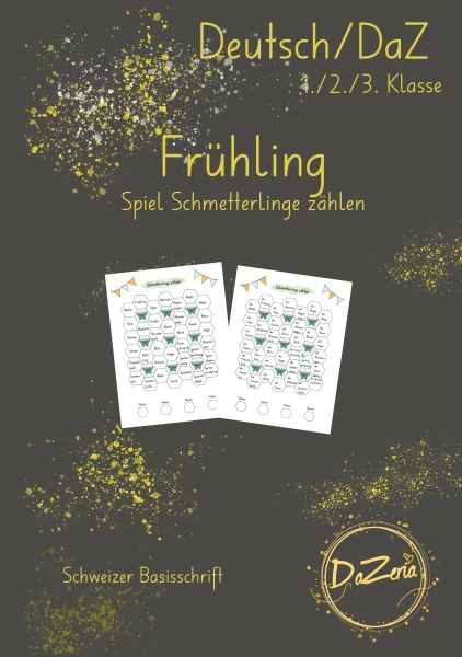 Frühling Spiel Schmetterlinge zählen