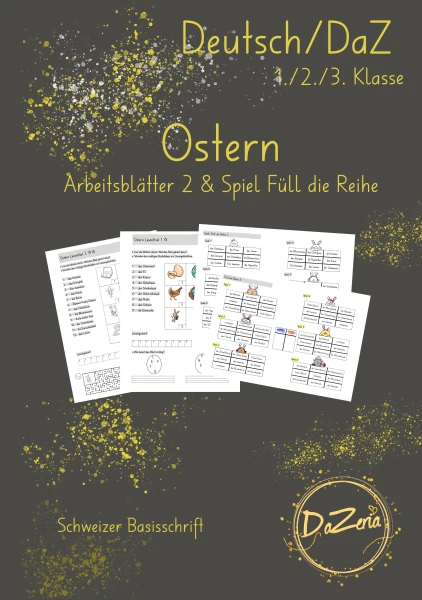 Ostern - Leserätsel & Spiel