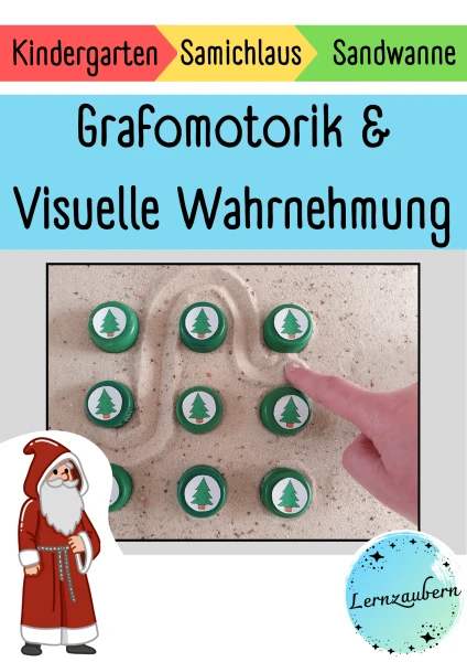 Grafomotorik und visuelle Wahrnehmung in der Sandwanne (Samichlaus)