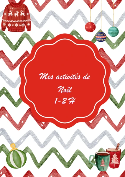 Activités de Dénombrage 1- 10 / formes de bases / lettres : thèmes les biscuits de Noël