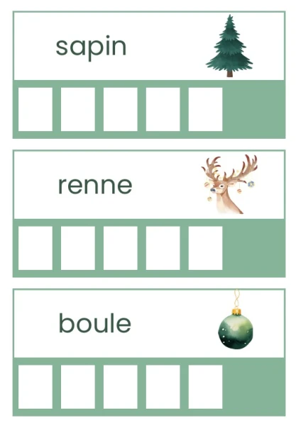 Copie de mots de Noël