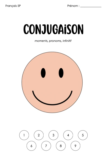 conjugaison - les moments, les pronoms et l'infinitif