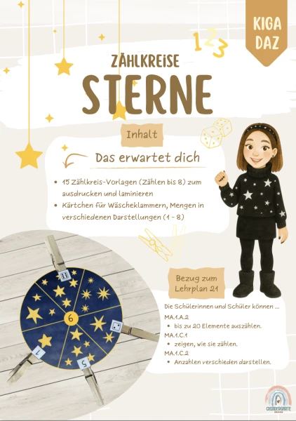 Cercles de comptage étoiles