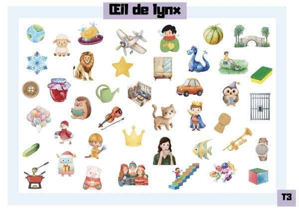 3H - Jeu oeil de lynx : on/om + T2