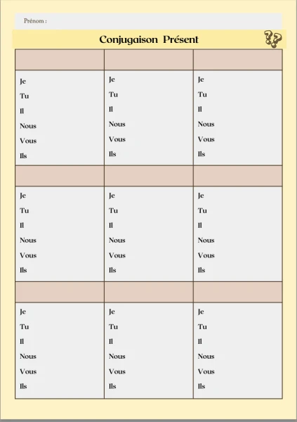 Rituel de conjugaison