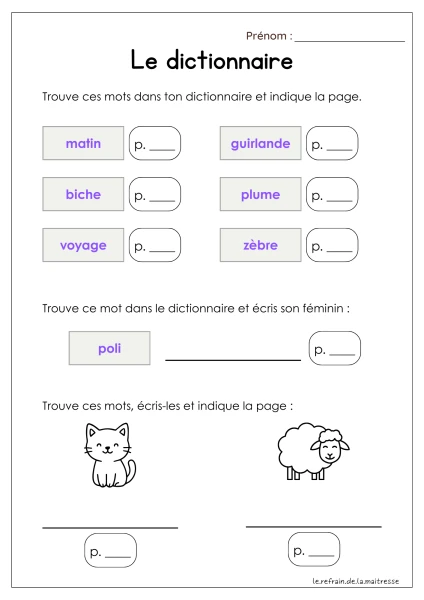 Dictionnaire