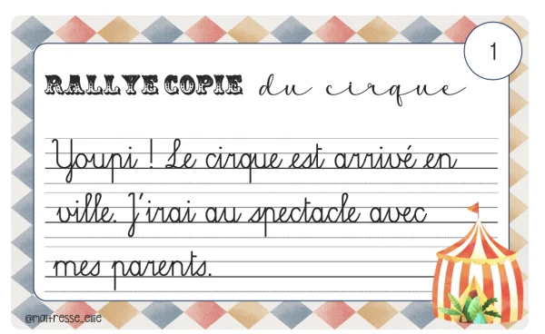 Rallye copie du cirque