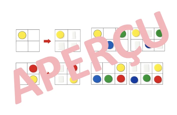 Activité de manipulation repérage sur quadrillage 1-2P