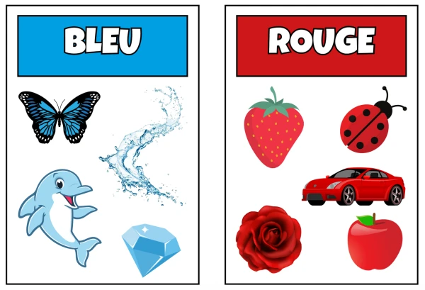 Affiche imagier couleurs